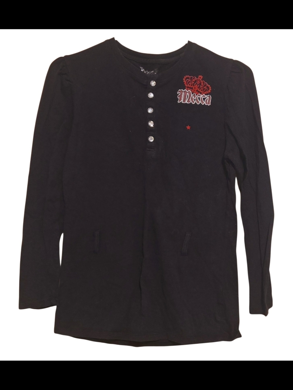 MECCA BLACK FASHION GIRL TOP